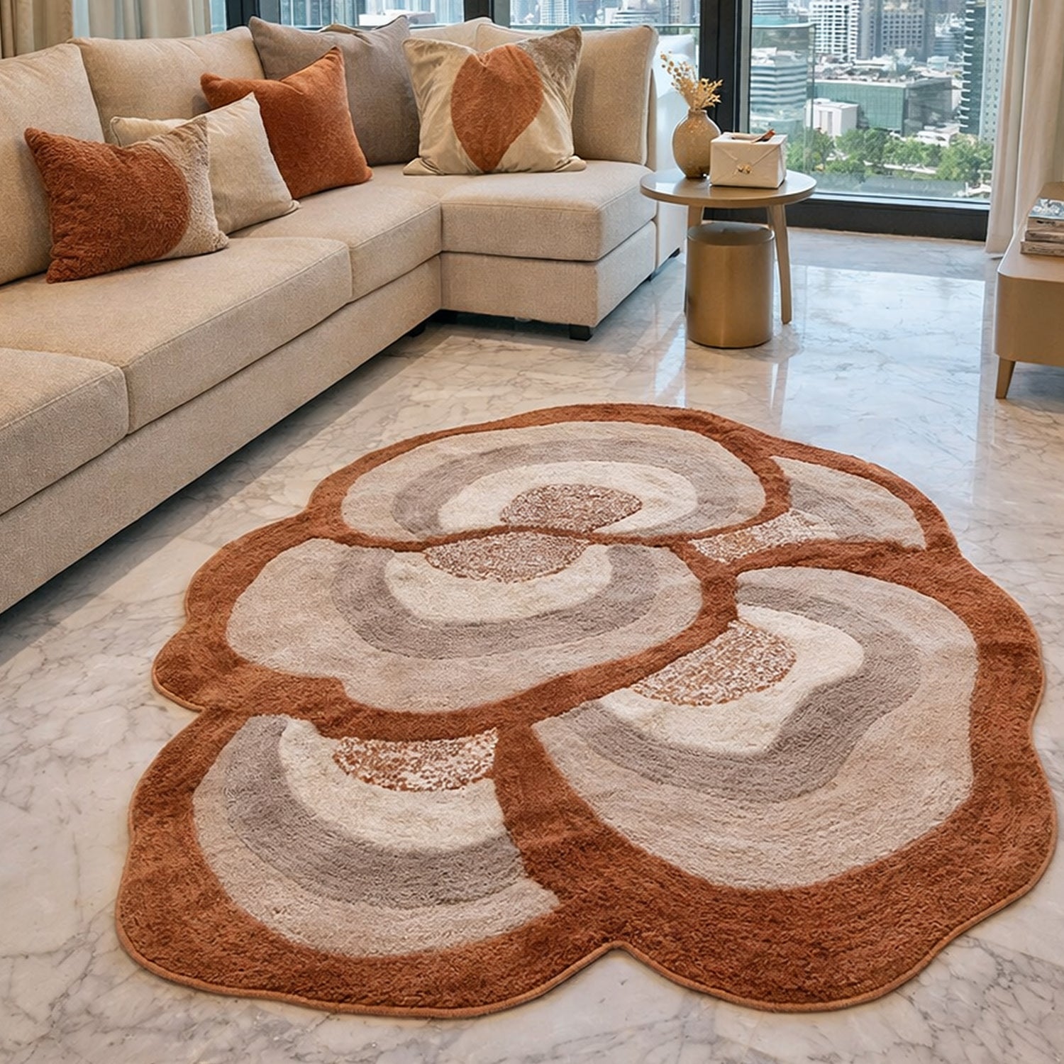 The EarthLight Collection | Sunstone Petal | Luxury Statement Carpets