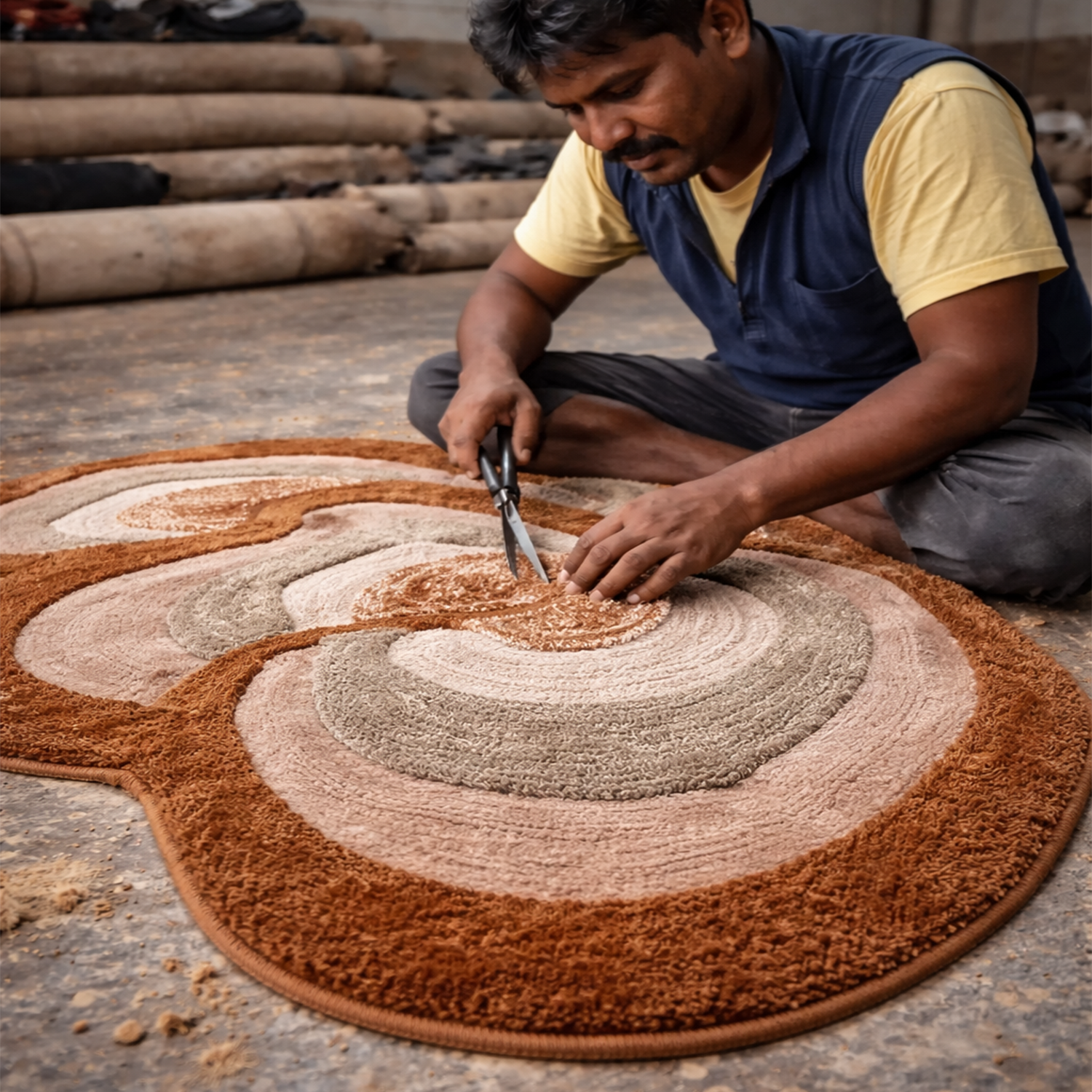 The EarthLight Collection | Sunstone Petal | Luxury Statement Carpets