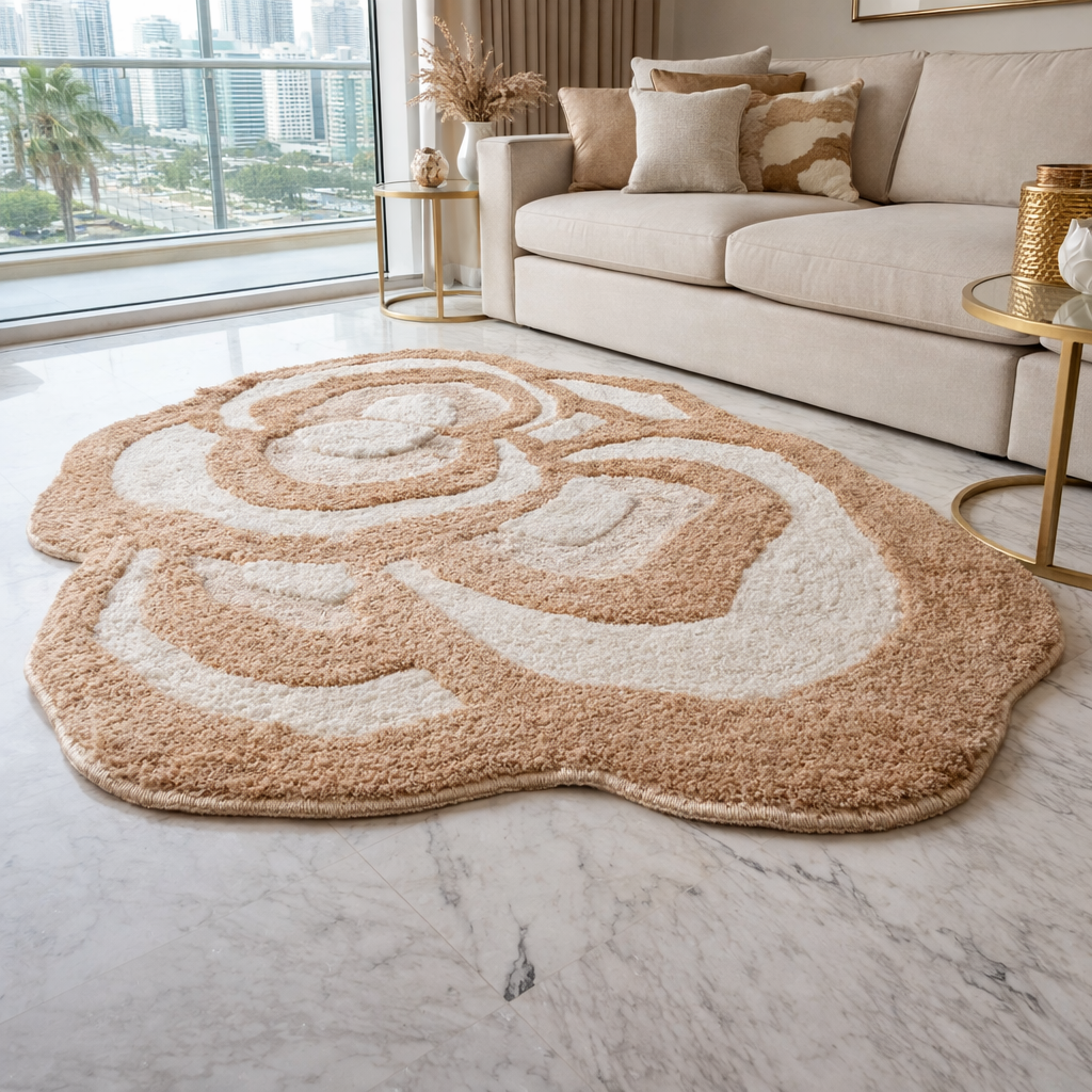 The EarthLight Collection| The Earthstone Bloom Luxe Carpet | Luxury Statement Carpets