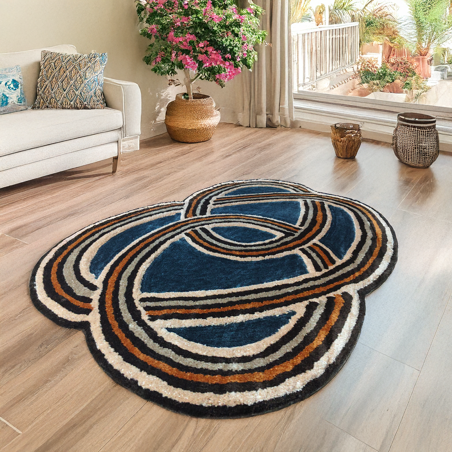 The EarthLight Collection| The Cosmic Rings Carpet | Luxury Statement Carpets