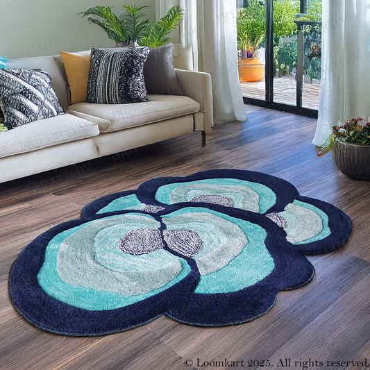 The Elevate Collection from Loomkart | Azure Petal | Luxury Statement Carpets