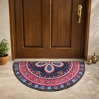 Storilane Floor Mats in Beautiful Traditional Rangoli Design | Anti Slip, Durable & Washable | Outdoor & Indoor