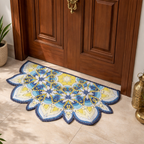 Storilane Floor Mats in Beautiful Rangoli Cutout Design | Anti Slip, Durable & Washable | Outdoor & Indoor