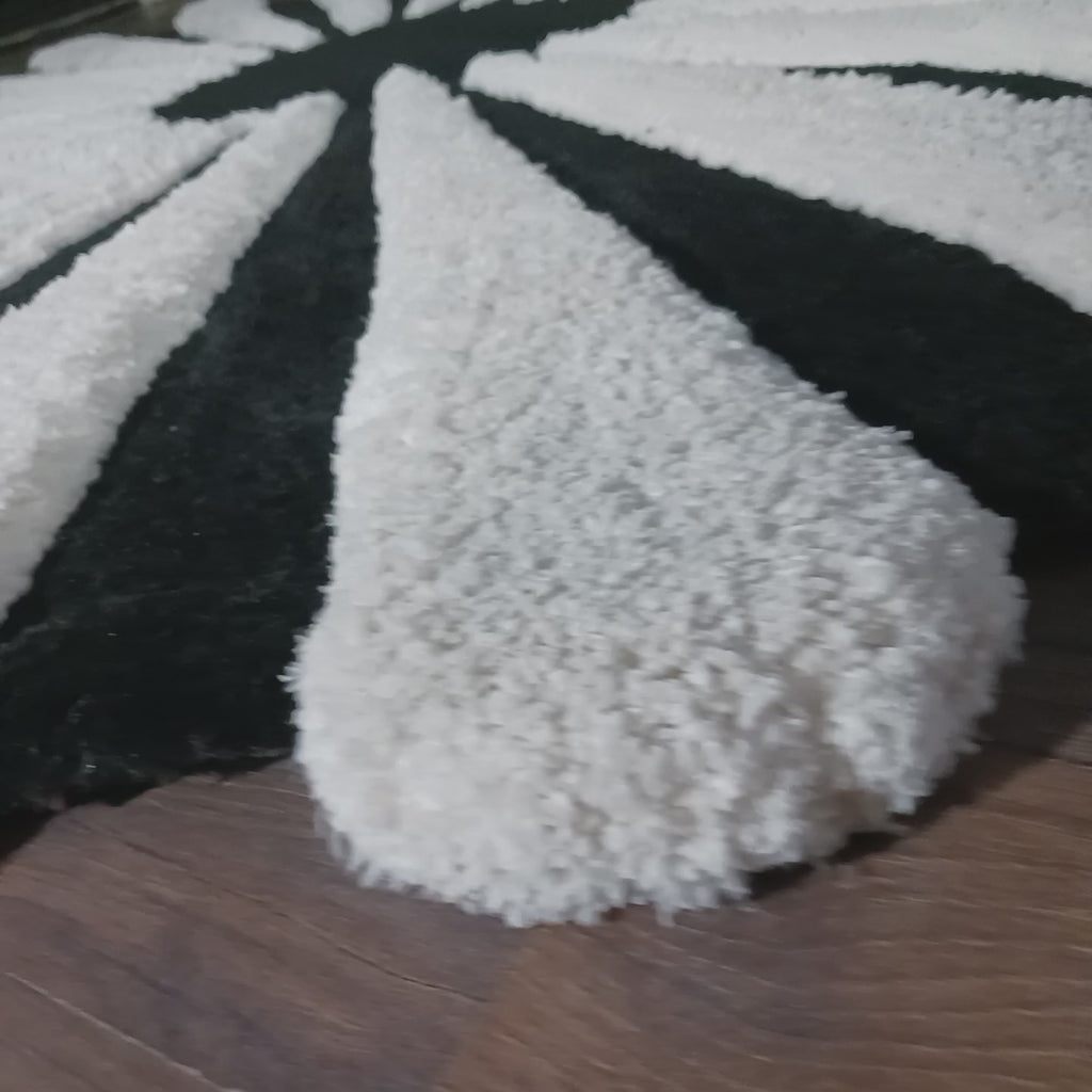 The EarthLight Collection from Storilane | Ivory Shadow Bloom Luxe Carpet | Luxury Statement Carpets