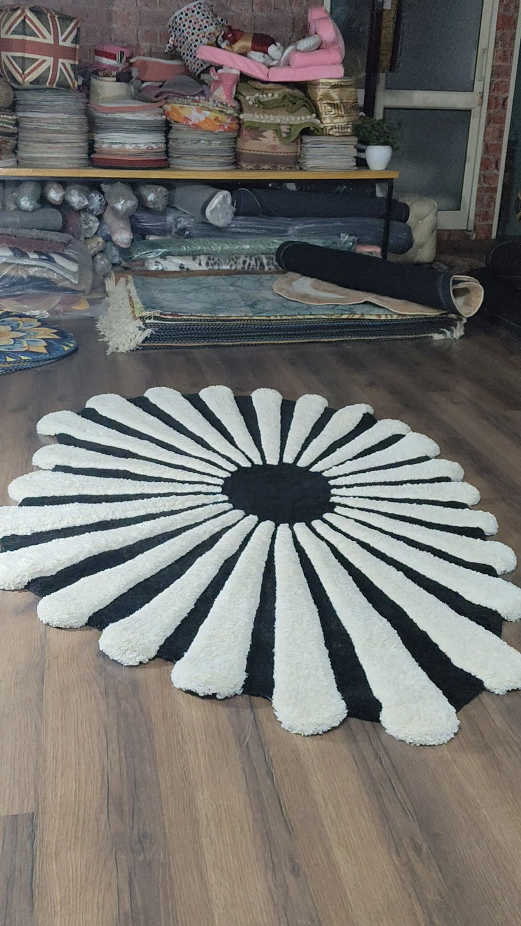 The EarthLight Collection from Storilane | Ivory Shadow Bloom Luxe Carpet | Luxury Statement Carpets