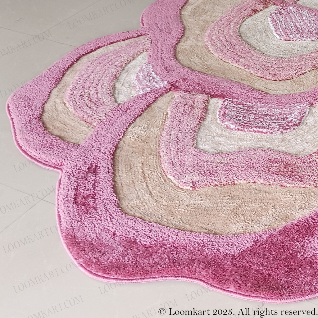 The Elevate Collection from Loomkart | The Rose Sand Petal | Luxury Statement Carpets