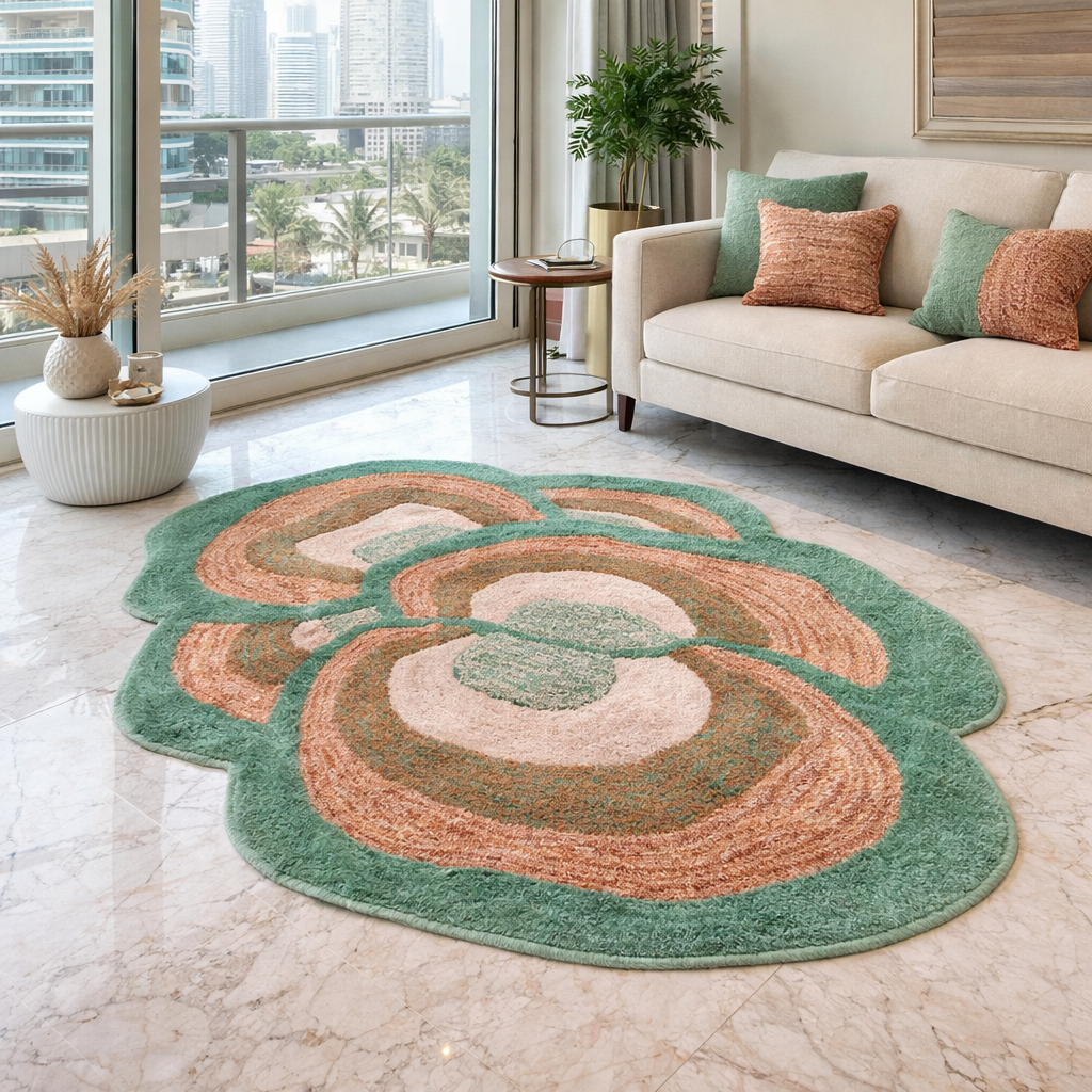 The EarthLight Collection| The Forest Petal Luxe Carpet | Luxury Statement Carpets
