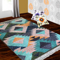 Silk Carpet Ethnic Premium Living Room Rug Teal-Avioni