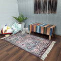 Avioni Washable Luxury Carpets -Ethnic Collection- Rustic Rug Shades of Gray / Multiple Sizes
