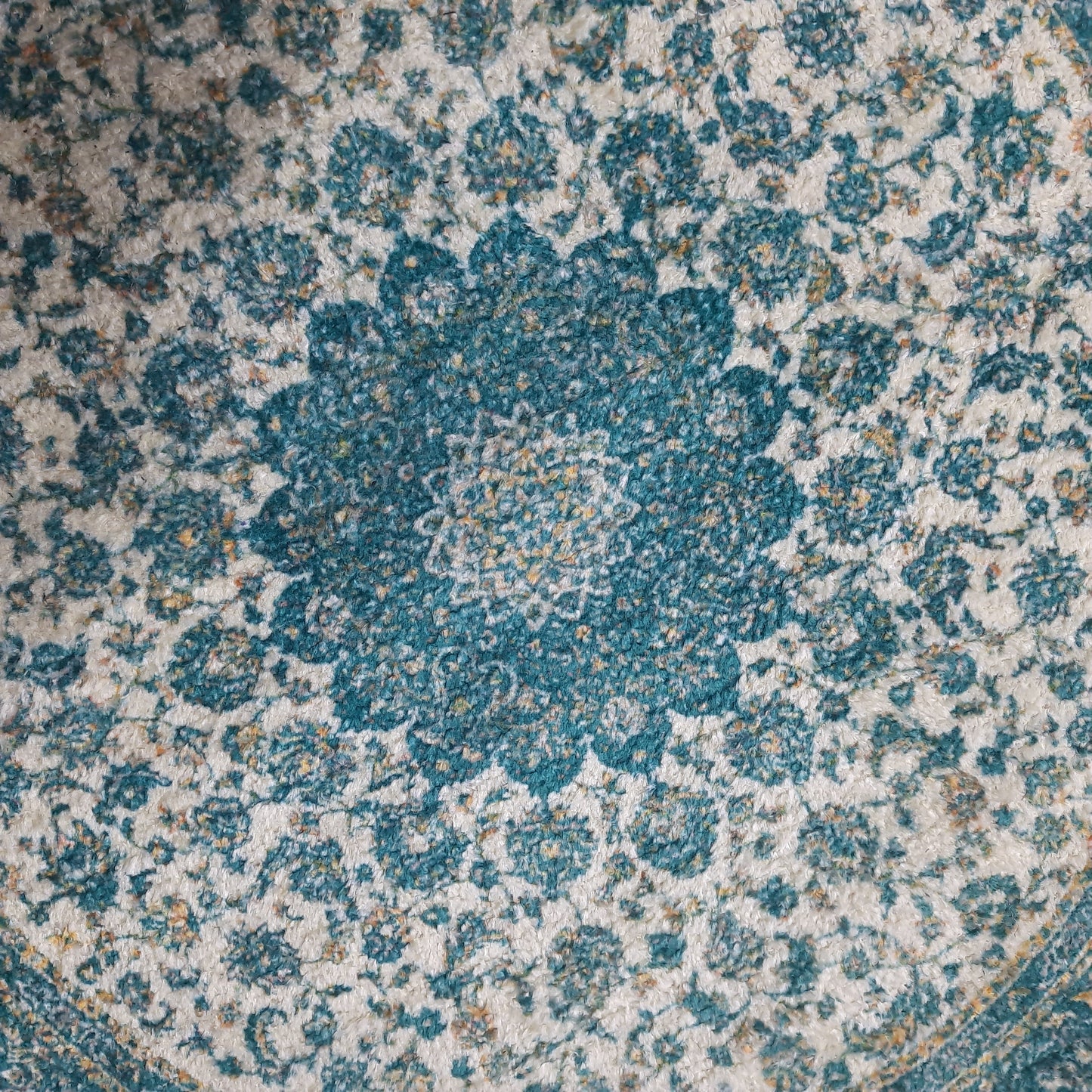Avioni Persian Carpets For Living Room – Round -Green