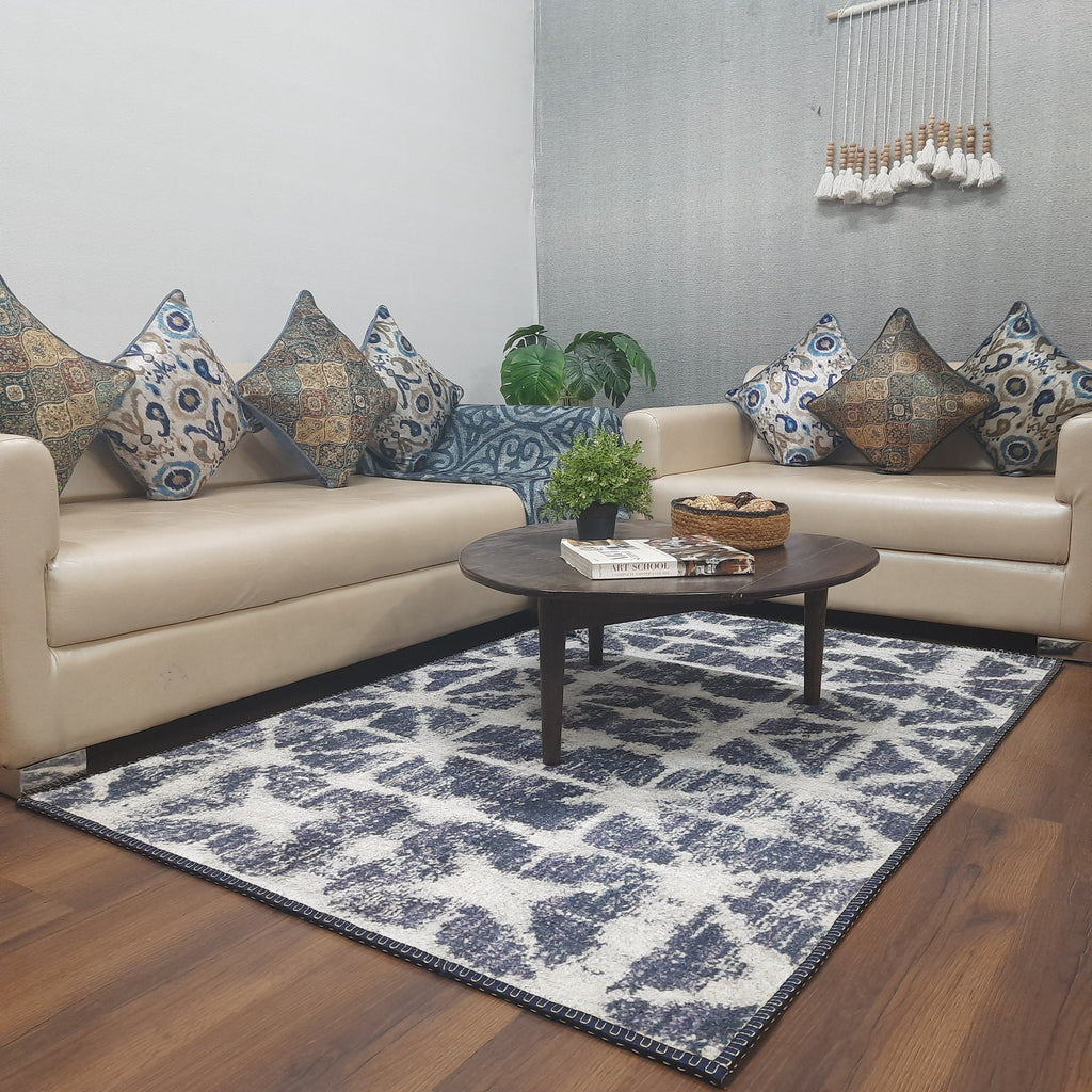 Avioni Faux Silk Carpet for a Stylish and Modern Living Room Vintage theme | Durable and Washable