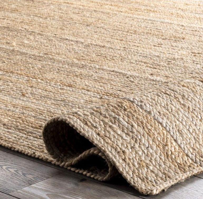 Avioni Home Eco Collection – Handwoven Braided Jute Rectangle Carpet – Handmade and All Natural Rug – Multiple Sizes