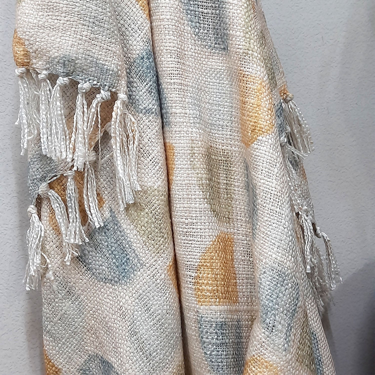 Avioni Sofa Throw | Handloom Weaved Bohemian Blanket with Fringes | Modern Soft Travel Blanket, Throws for Sofas, Armchair, Couch and Bed