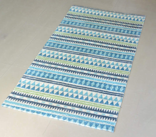 Avioni Carpets for Living Room – Neo Modern Collection Blue Multicolour Carpet/Rug – 120cm x 180cm (~4×6 Feet)