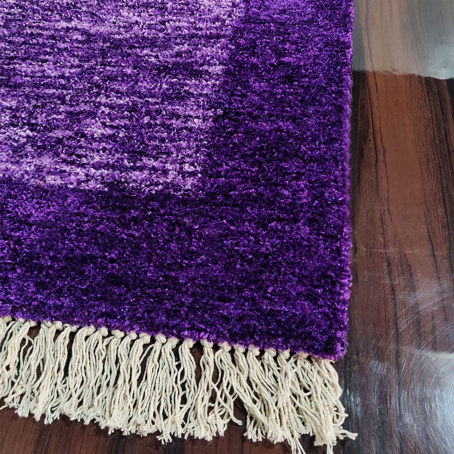 Avioni Carpets for Living Room/Pooja Room – Neo Modern Collection Purple Tid-Die Carpet/Rug – 90cm x 150cm (~3×5 Feet)