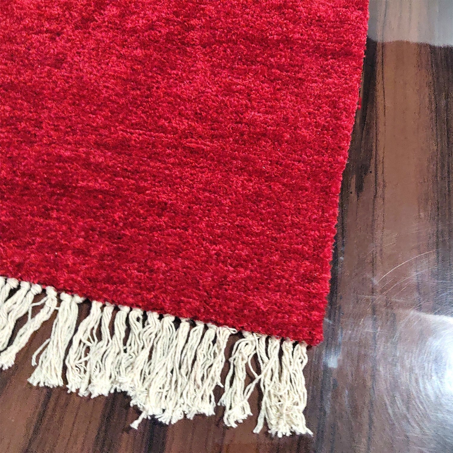 Avioni Carpets for Living Room/Pooja Room – Neo Modern Collection Red Carpet/Rug – 90cm x 150cm (~3×5 Feet)