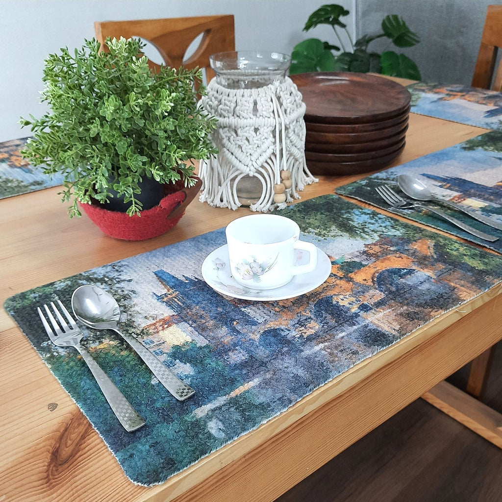 All Natural Cotton Braided Mats- “Natura Collection By Avioni”-Washable-Elegant And Exclusive-Old Town-Good for Gifting (29×44 cms)