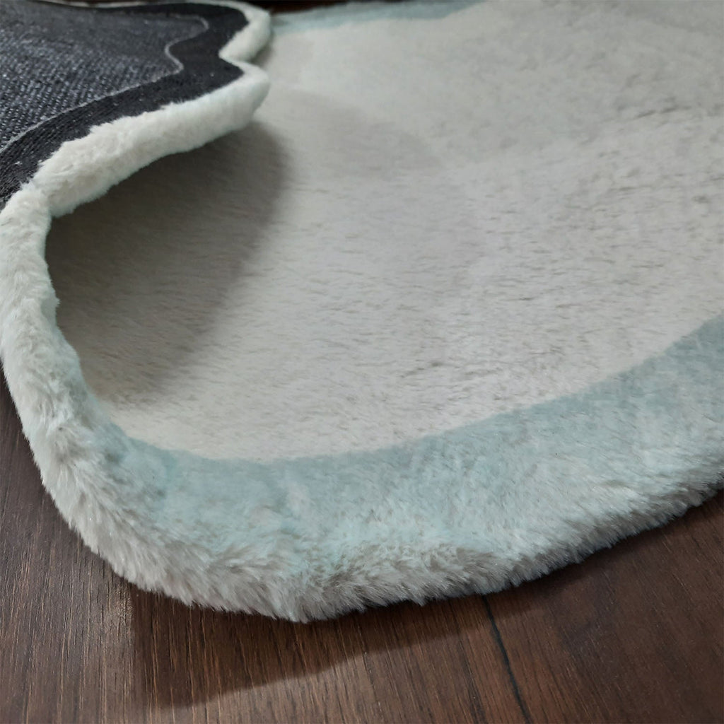 Avioni Clouds Inspired Fluffy Shag Very Soft Fur Rug for Kids Nursery Play Room