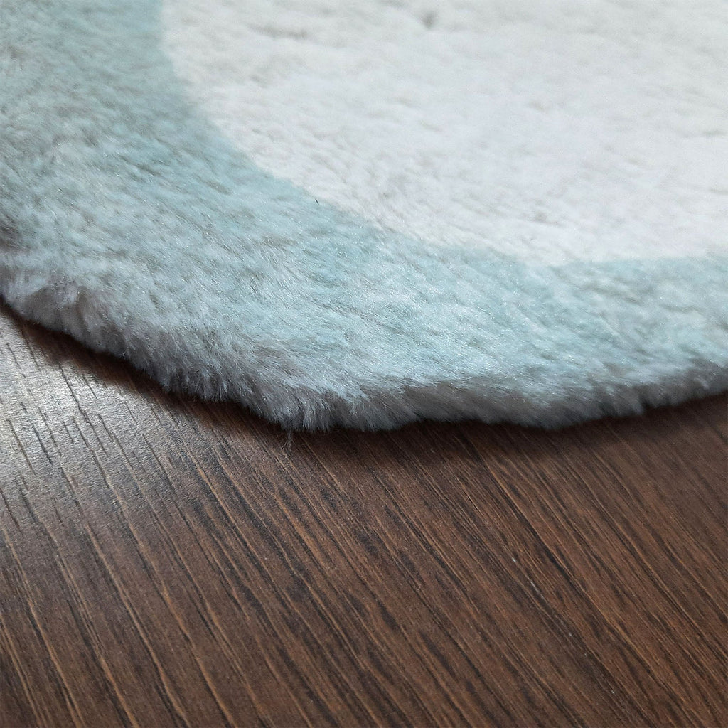 Avioni Clouds Inspired Fluffy Shag Very Soft Fur Rug for Kids Nursery Play Room