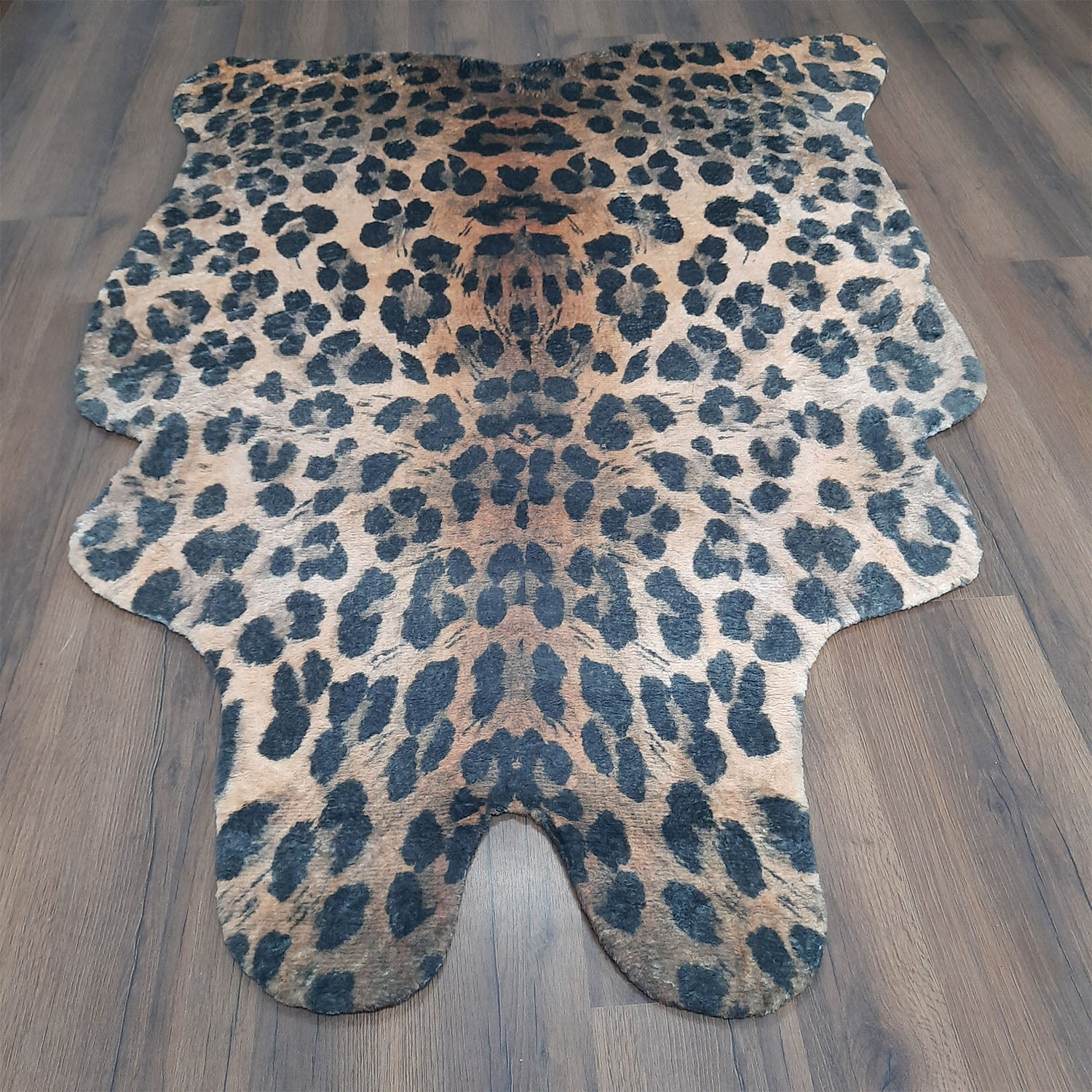 Avioni Home Faux Fur Exotic Animal Area Rug | Leopard Print