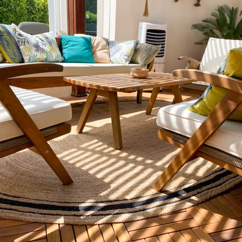 Natural Organic Jute Handmade Braided Rugs| Jute Large Area Rug|Avioni- Premium Collection- 200x 300 cm