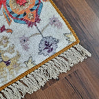 Faux Silk Carpet Ethnic Floral Design – Living Room Rug – Avioni