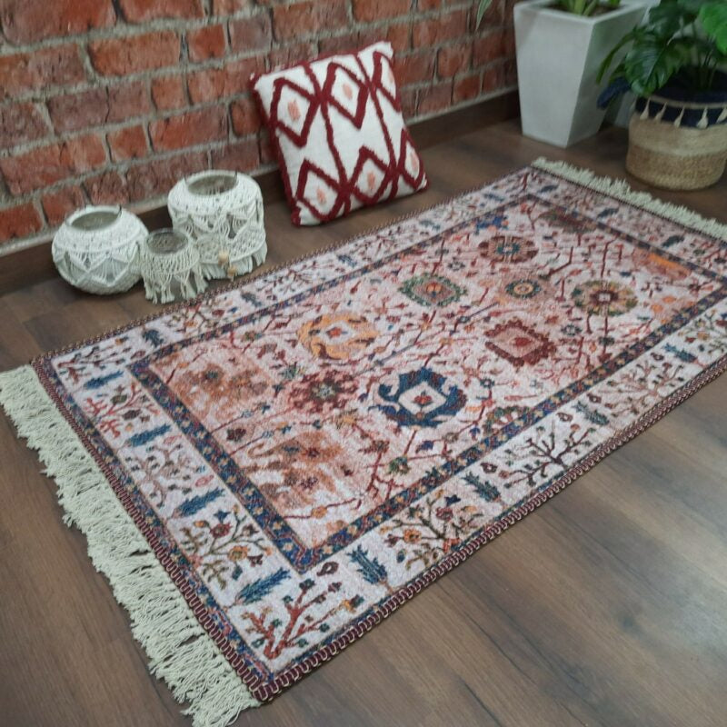 Avioni Washable Luxury Carpets-Tribal Border Design/ Multiple Sizes