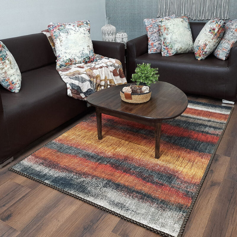 Avioni Faux Silk Rug | Create a Chic Living Room | Luxurious, Durable and Washable | Earthy Elegance Collection