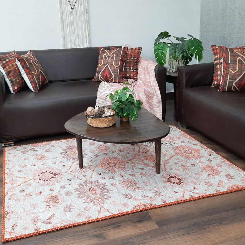 Avioni Faux Silk Carpet for a Stylish and Modern Living Room | Durable and Washable | RoseWood Collection