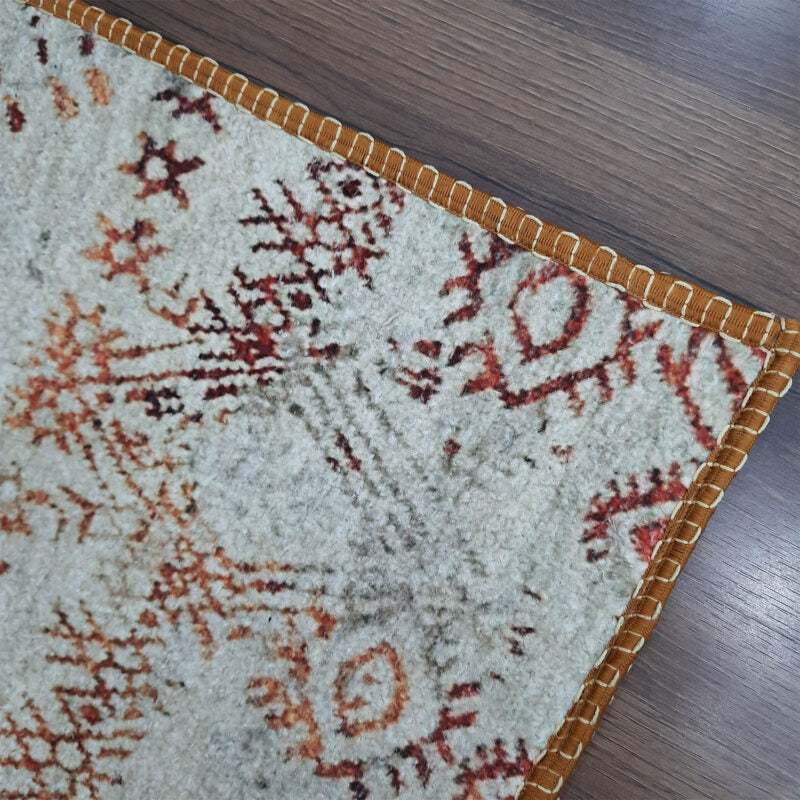 Avioni Faux Silk Carpet | Tribal Elements, Luxurious, Durable and Washable | Earthy Elegance Collection