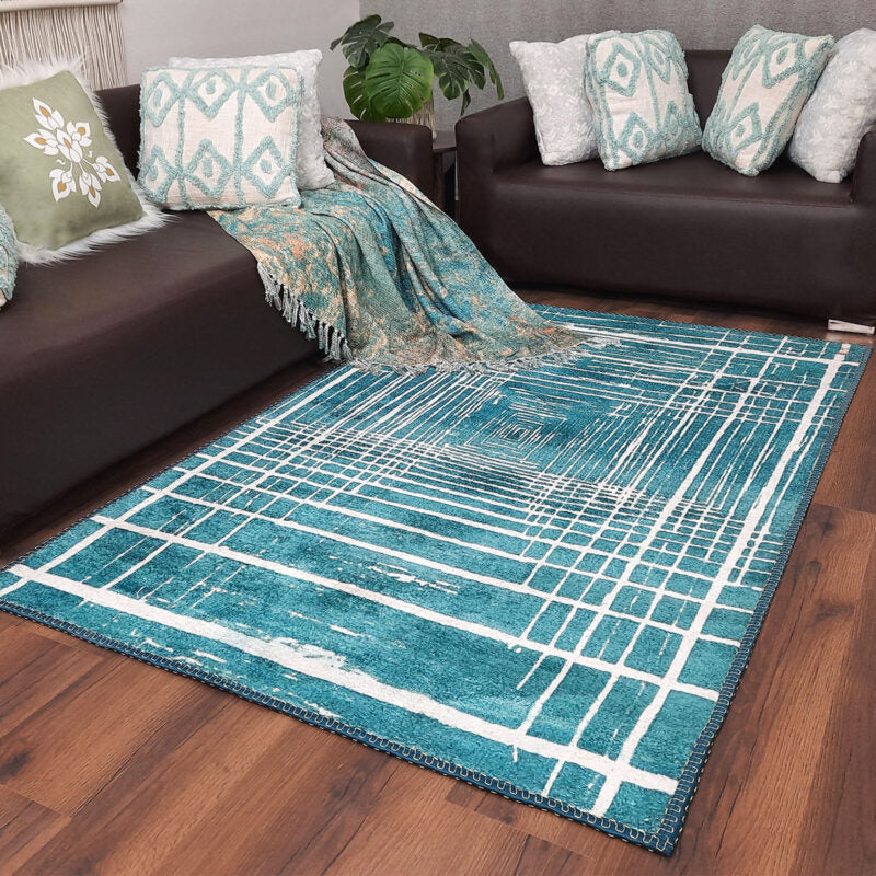 Avioni Faux Silk Carpet for Your Living Room | Modern & Luxurious | Durable and Washable | SeaBird Collection (Copy)