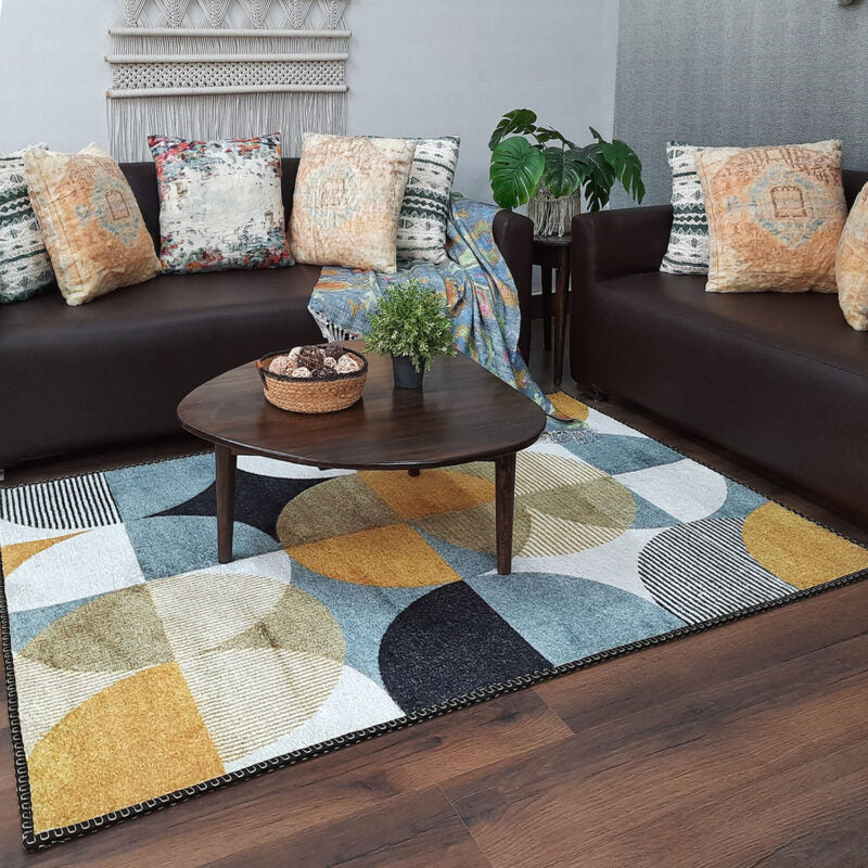 Avioni Faux Silk Carpet for Your Living Room | Timeless and Elegant Look | Durable and Washable | GreyDawn Collection