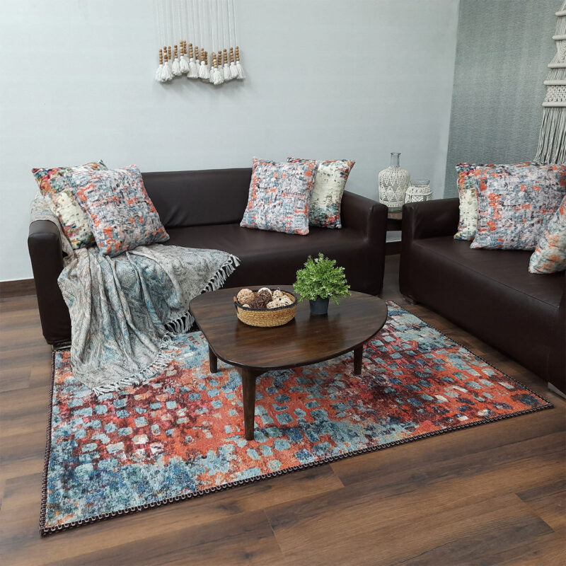 Avioni Faux Silk Carpet for Your Living Room | Timeless and Elegant Look | Durable and Washable | BrickLane Collection