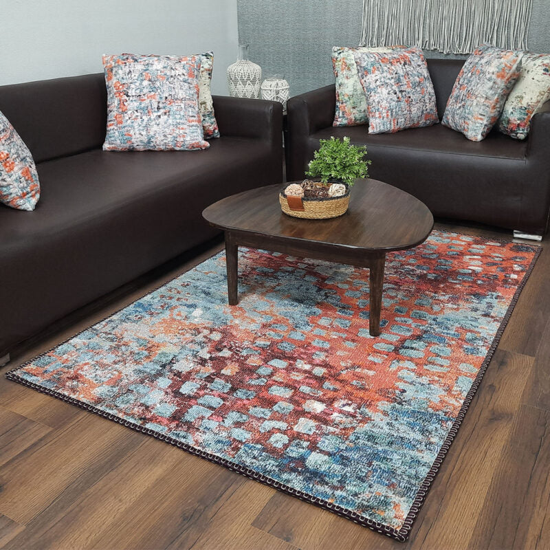 Avioni Faux Silk Carpet for Your Living Room | Timeless and Elegant Look | Durable and Washable | BrickLane Collection