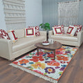 Faux Silk Carpet Beautiful Floral Design – Living Room Rug – Avioni